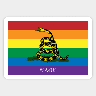 Rainbow Gadsden 2A4U2 Sticker